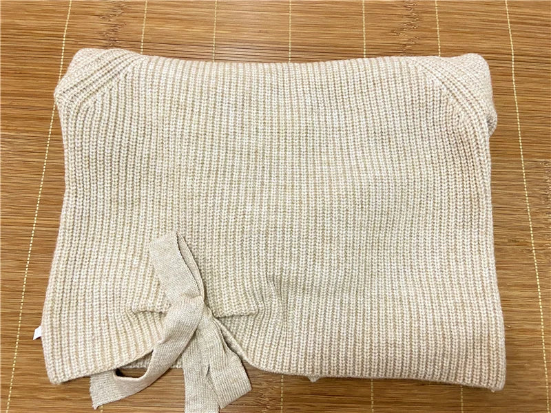 Spring Children Baby Sweaters Solid Color Turtleneck Boys and Girls Sweaters Knit Kids Pullover Casual Baby Girl Clothing 1-5 Y