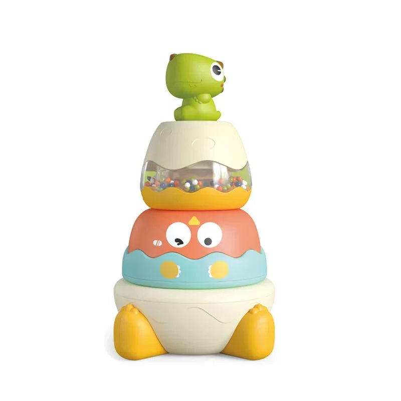 Stacking Tongs for Baby Puzzle Children Develop Motor Skills Game Rotate Stacking Circles Rings Toys Kids Early Educational Toys