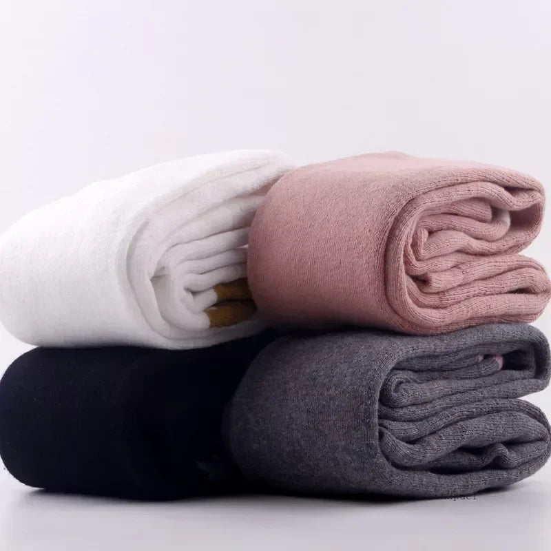 Baby Girl Cotton Tights Winter Terry Thicken Children Pantyhose Heart Print Tights for Girls Toddler Leggings Suitable