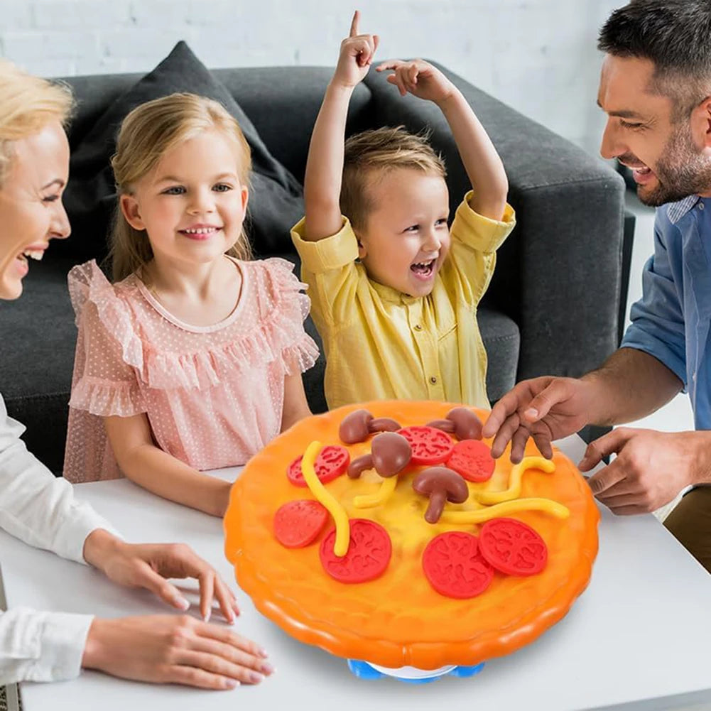 Topple Pizza Stacking Game Balance Pizza Children Toys Board Game Simulation Pizza Desktop Game Pile-up for 2-4 Players
