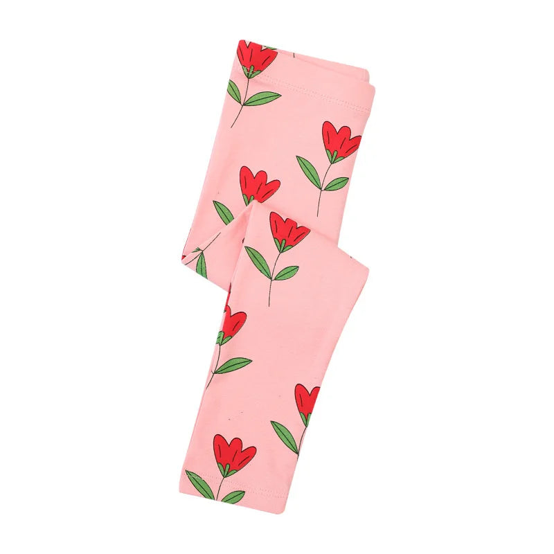 Jumping Meters 2-7T Baby Girls Unicorn Cartoon Pencil Pants Hot Selling Pink Cotton Leggings Pants New Spring Autumn Clothing