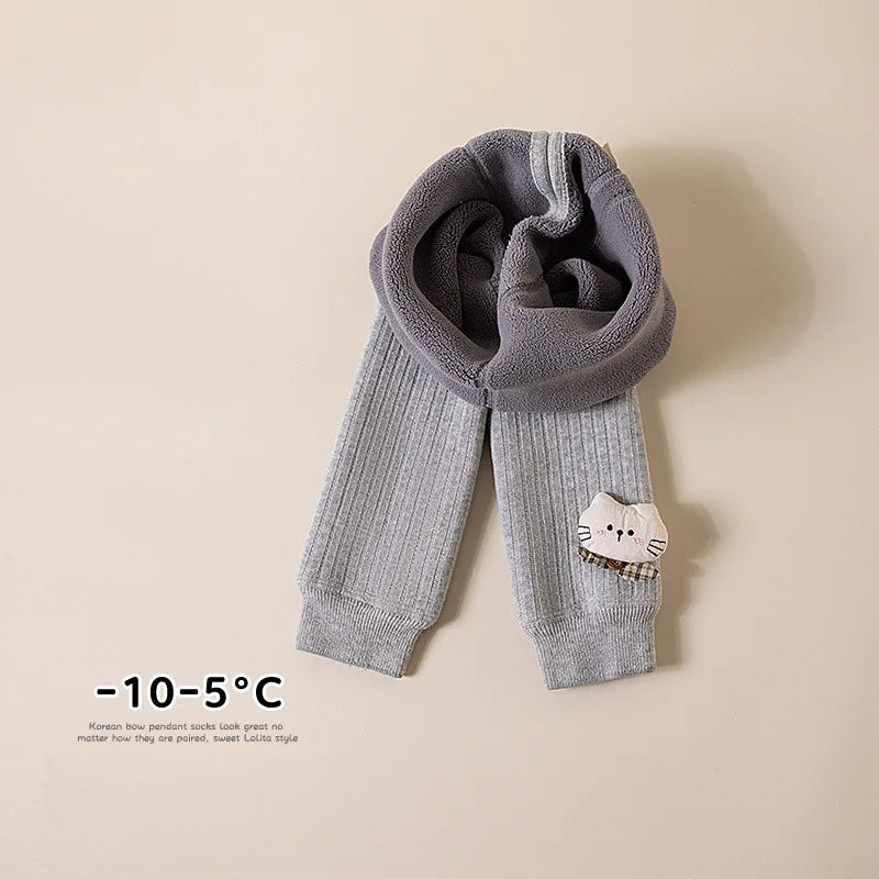 Kids Girls Leggings Winter Thicken Soft Toddler Pants for Girls Snow Keep Warm Children's Trousers 1-8Y Baby Legging