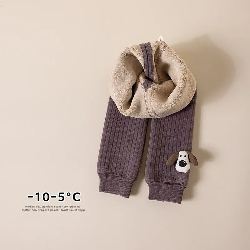 Kids Girls Leggings Winter Thicken Soft Toddler Pants for Girls Snow Keep Warm Children's Trousers 1-8Y Baby Legging