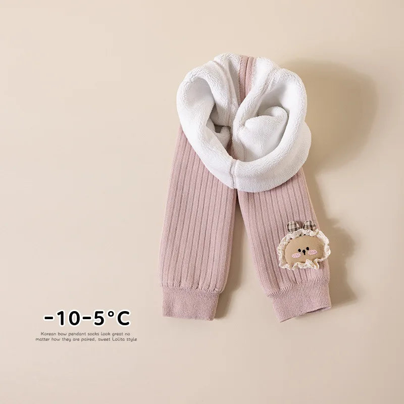 Kids Girls Leggings Winter Thicken Soft Toddler Pants for Girls Snow Keep Warm Children's Trousers 1-8Y Baby Legging