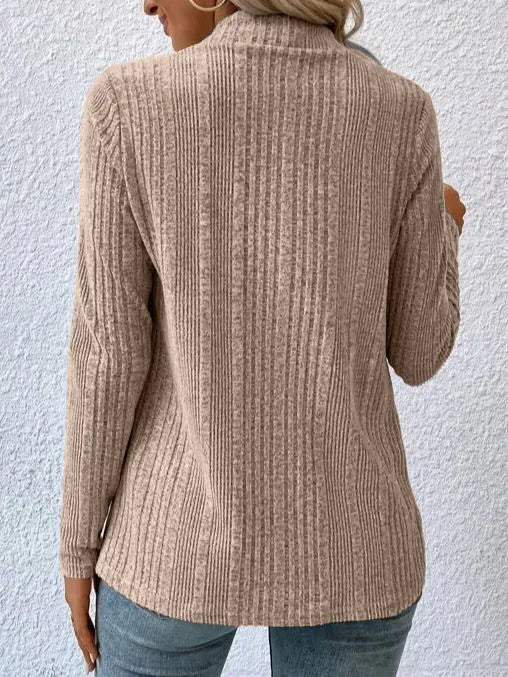 2025 Autumn/Winter New Women's Cardigan Top Solid Color Casual Fashionable Loose Long Sleeve Knitted Sweater Jacket