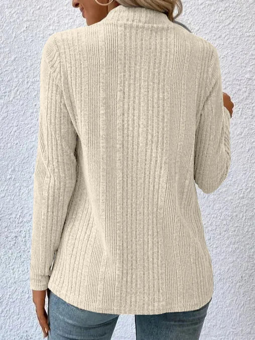 2025 Autumn/Winter New Women's Cardigan Top Solid Color Casual Fashionable Loose Long Sleeve Knitted Sweater Jacket