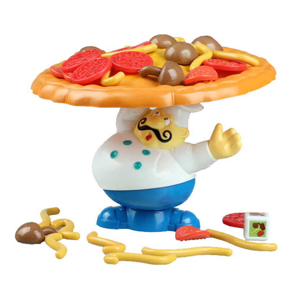 Topple Pizza Stacking Game Balance Pizza Children Toys Board Game Simulation Pizza Desktop Game Pile-up for 2-4 Players