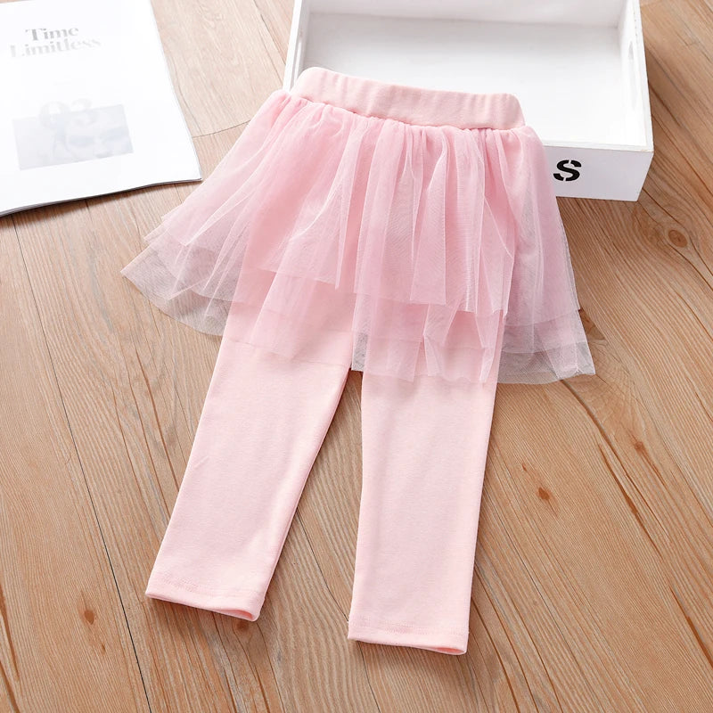 Girls 1-7 Years Old Leggings Spring And Autumn Daily Casual Culottes Children Comfortable Pants Outdoor Kids Fashion Clothing