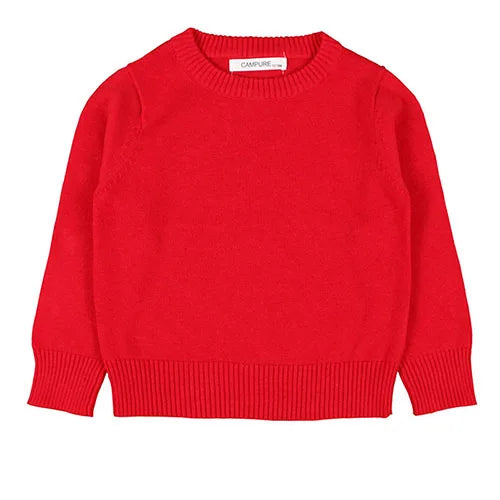 Autumn Winter Children Clothing Baby Girls Boys Thicken Plush Knitted Pullover Tops 1-8Yrs Kids Casual Loose Pullover Sweater