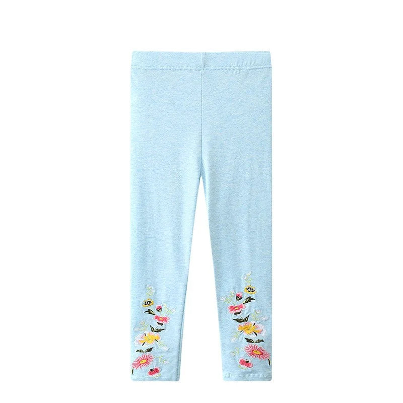 Jumping Meters 2-7T Baby Girls Unicorn Cartoon Pencil Pants Hot Selling Pink Cotton Leggings Pants New Spring Autumn Clothing