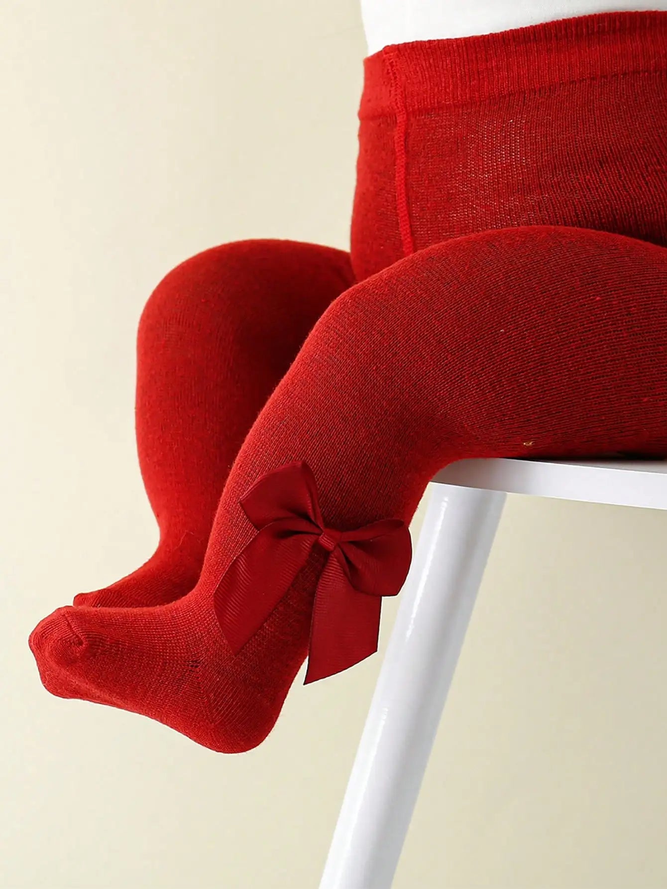 1 Pack of Sweet and Cute Bow-Decorated All-Match Bottoming Pantyhose for Baby Girls and Babies in All Seasons