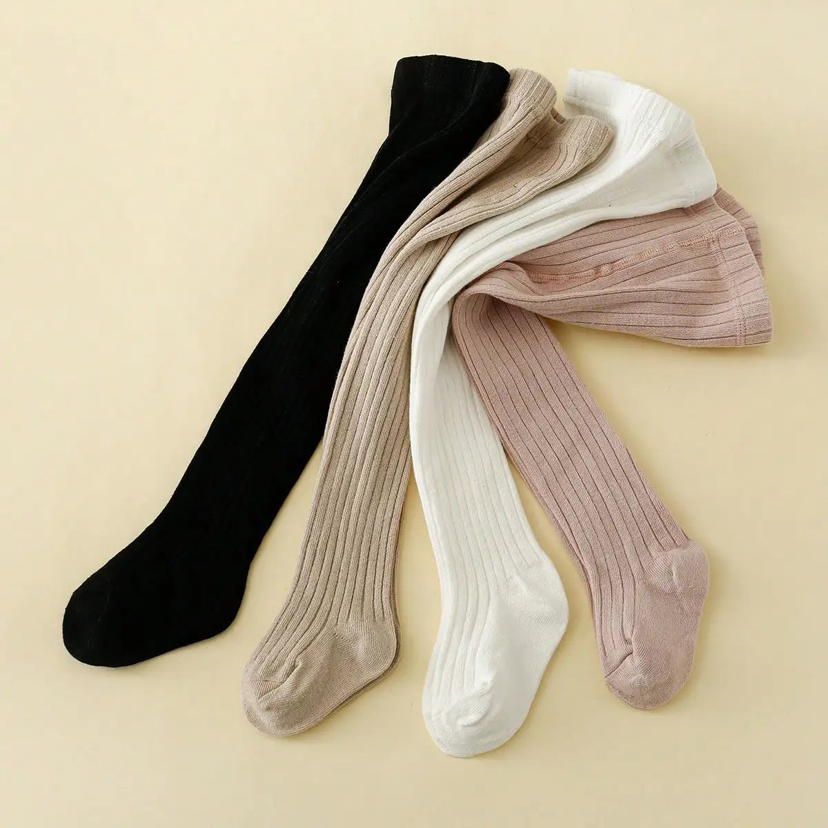 4pairs Toddler Girls Solid Tights