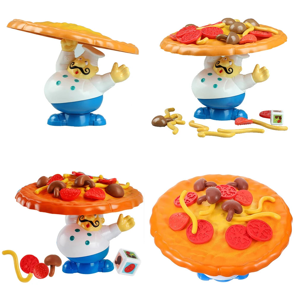 Topple Pizza Stacking Game Balance Pizza Children Toys Board Game Simulation Pizza Desktop Game Pile-up for 2-4 Players