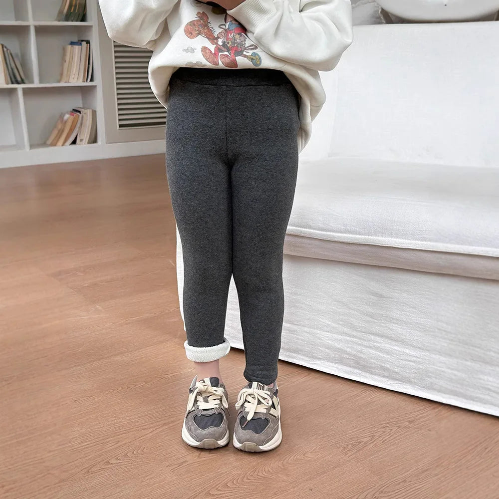 2025 Girls' Winter Warm and Plush Thick Slim Fit Leggings