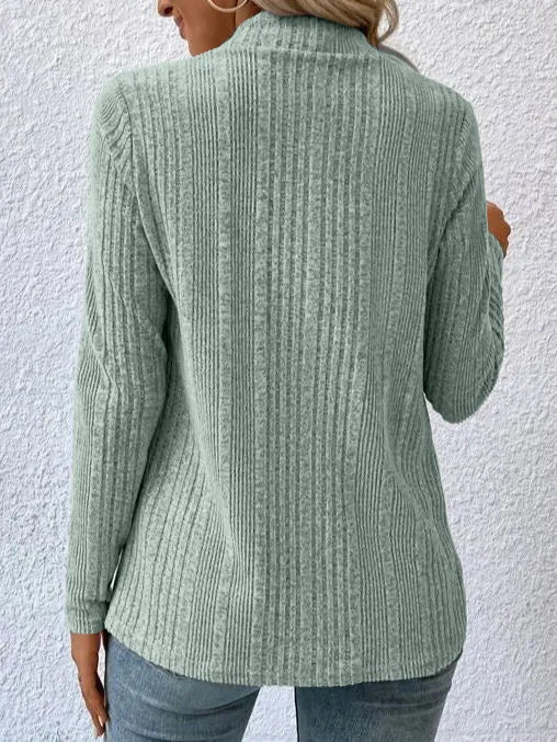 2025 Autumn/Winter New Women's Cardigan Top Solid Color Casual Fashionable Loose Long Sleeve Knitted Sweater Jacket