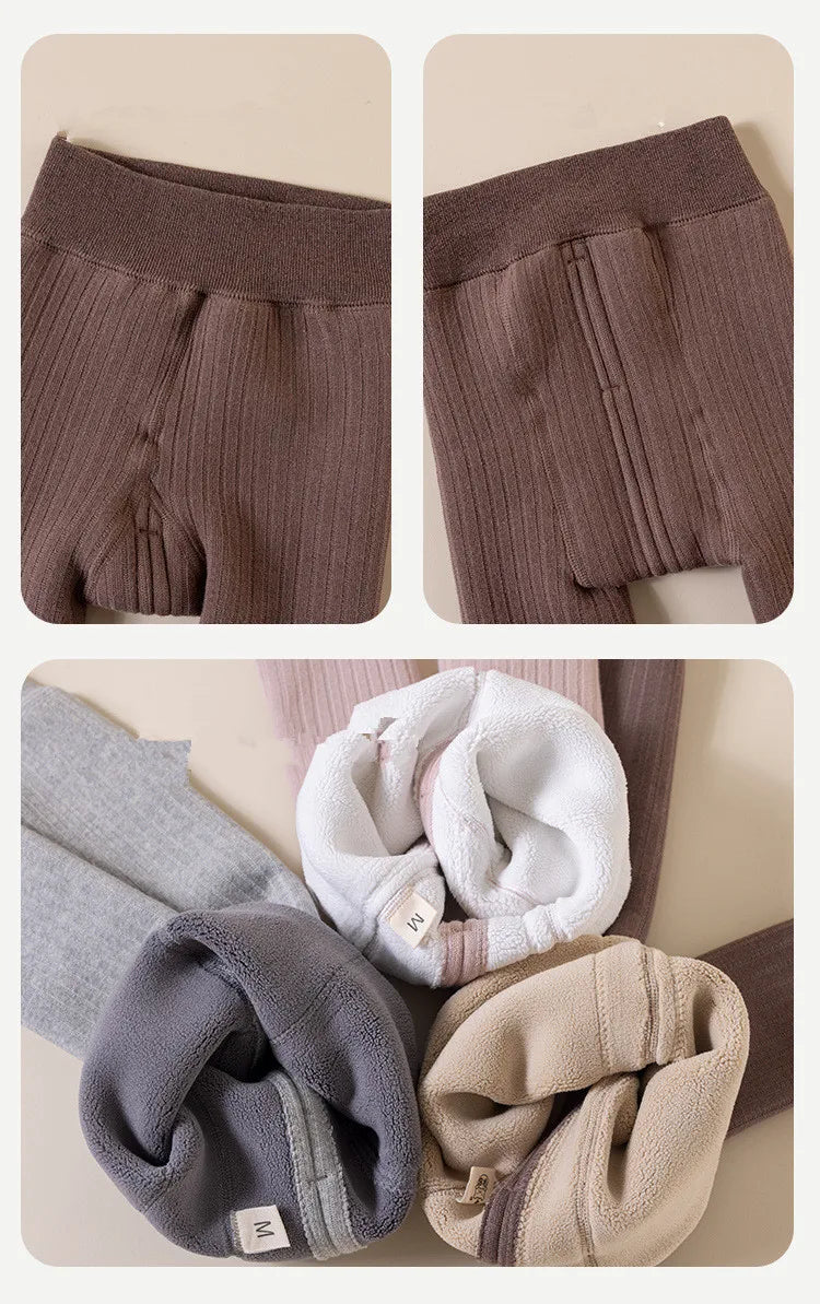 Kids Girls Leggings Winter Thicken Soft Toddler Pants for Girls Snow Keep Warm Children's Trousers 1-8Y Baby Legging