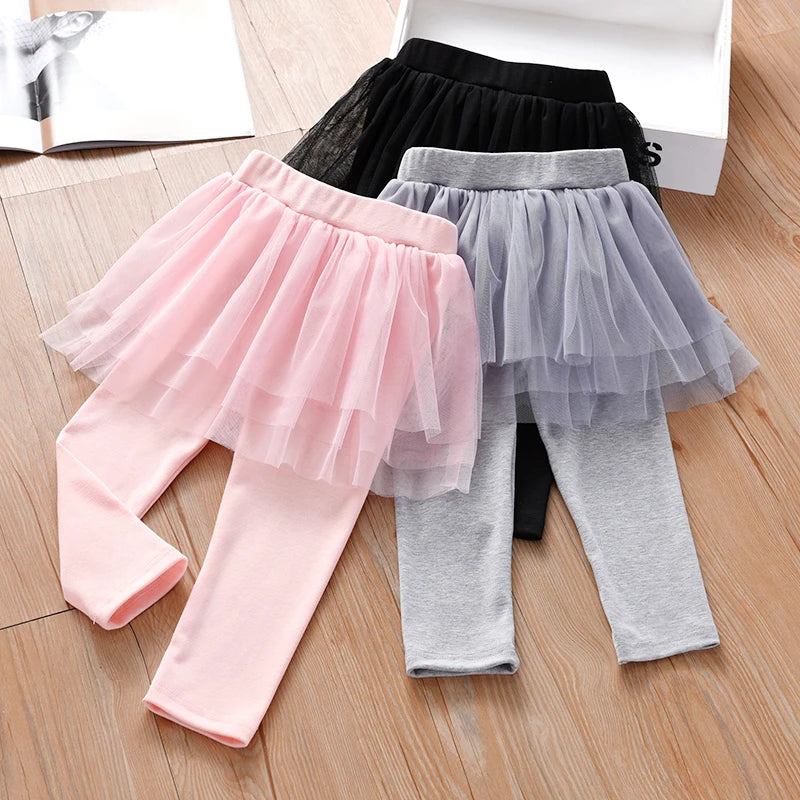Girls 1-7 Years Old Leggings Spring And Autumn Daily Casual Culottes Children Comfortable Pants Outdoor Kids Fashion Clothing