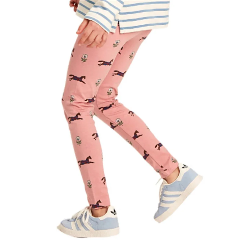 Jumping Meters 2-7T Baby Girls Unicorn Cartoon Pencil Pants Hot Selling Pink Cotton Leggings Pants New Spring Autumn Clothing
